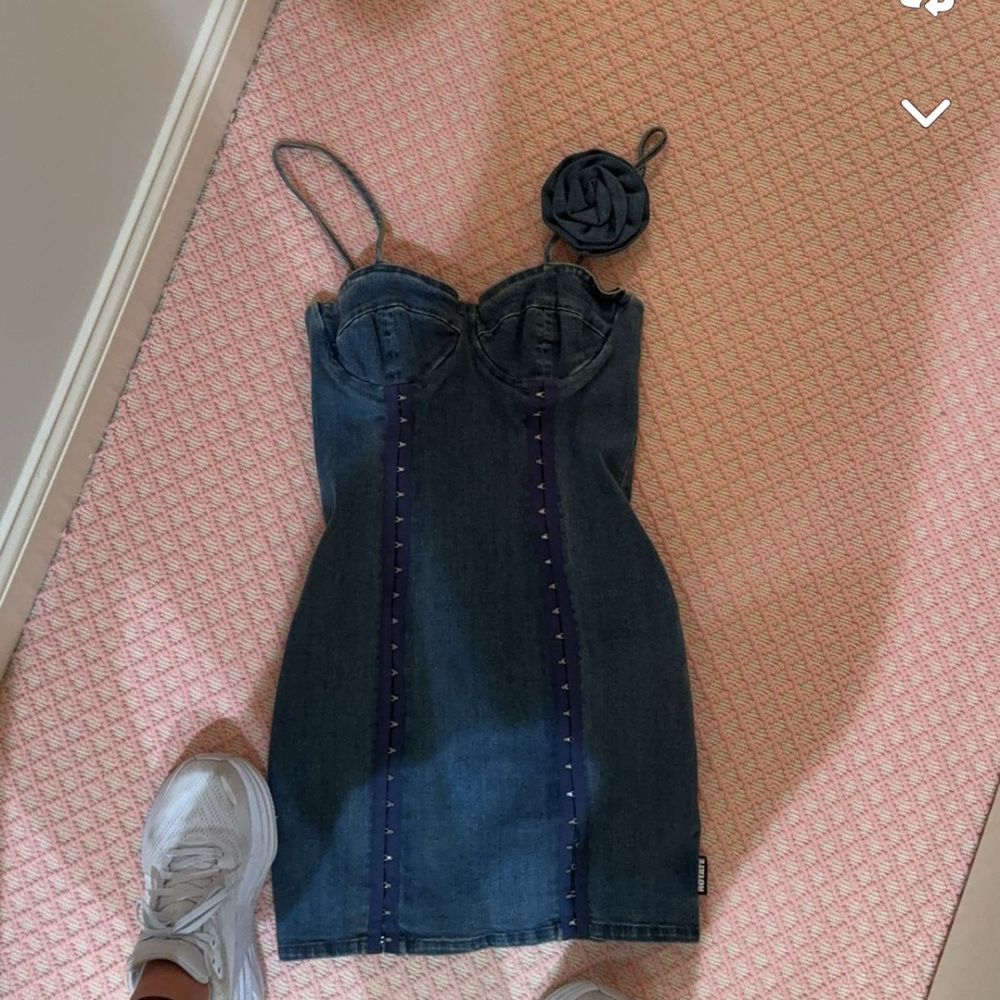 denim mini dress from rotate